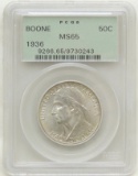 1936 Daniel Boone Commemorative Half Dollar MS65