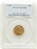 1932 Lincoln Cent MS64 RB