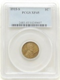 1915-S Lincoln Cent XF45