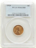 1924 Lincoln Cent MS63 RB