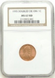 1995 Lincoln Cent - Doubled Die Obverse MS67 RD