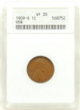 1909-S Lincoln Cent VF35