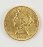 1898 Liberty Head Half Eagle $5 Gold Coin