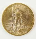 1908 Saint-Gaudens $20 Gold Piece