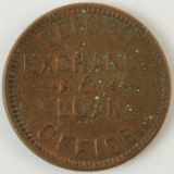 Civil War Token - Bank of Sandwich Token : M.B. Castle