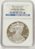 2007-W Silver Eagle PF69 Ultra Cameo (Early Release)