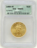 1984-W Olympic $10.00 Gold Piece MS69