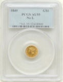 1849 Liberty Head $1.00 Gold Piece (no L) AU55
