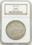 1886-S Morgan Dollar AU58