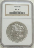 1883-S Morgan Dollar AU50