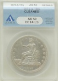 1875-S Trade Dollar AU50 details