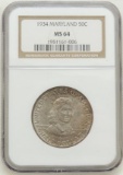 1934 Maryland Commemorative Half Dollar MS64