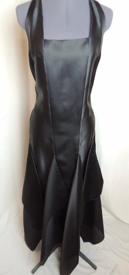 Vintage Yeohlee Black Silk Evening Gown