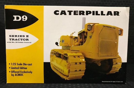 Caterpillar D9E Track-Type Tractor with No. 29 Cable Control in Box