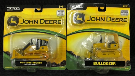John Deere ERTL Bulldozer and Crawler in Package