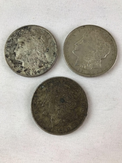 Group of 3 1921 Morgan Silver Dollar