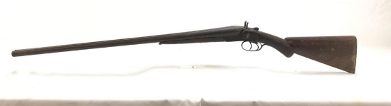 B Clement 12 gauge breakneck double barrel shotgun