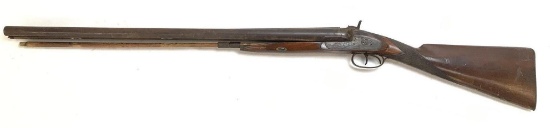 I hollis & son Cap and ball black powder double barrel shotgun