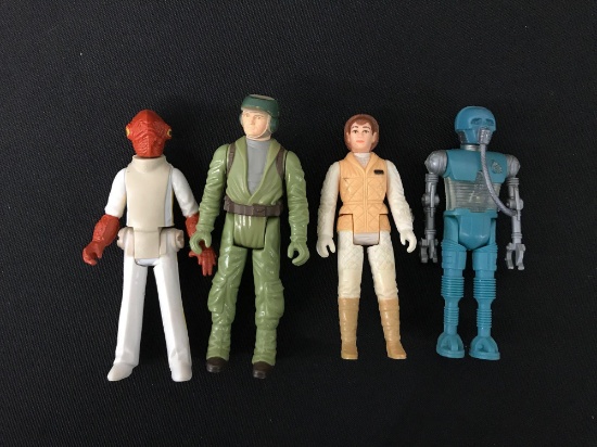 Group of four vintage 1980-84 Star Wars Kenner action figures