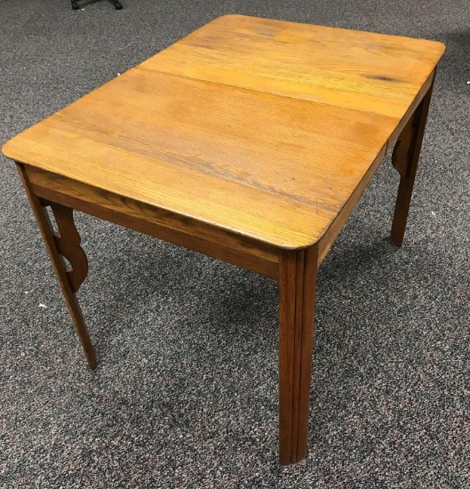 1920s solid oak kitchen table