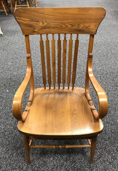 Vintage solid wood ash chair