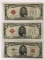 Group of three 1928-G and 1953?A five dollar red seal notes