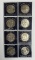 Group of eight commemorative dollars featuring New Zealand and others