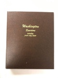 Brilliant Uncirculated Collection of Washington quarters coin book with 11 silver quarters