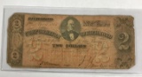 1861 corporation of Richmond 2 dollar note