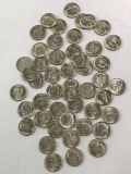 Group of 48, brilliant Uncirculated 1963 silver Roosevelt dimes