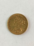 1897 $5.00 Coronet gold coin