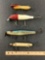 Box lot of vintage pike lures