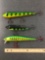 Box lot of three musky / Pike lures