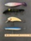 Lot of 4 large fishing Lures
