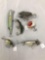 Box lot of six vintage fishing Lures