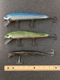 Box Lot of three musky Lures