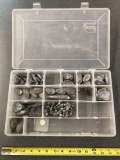 Plano tackle box with lead sinkers