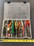 Plano tackle box full of diving Lures