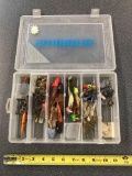 Shimano tackle box full of miscellaneous tackle