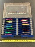 Bass master tackle box full of Floatin Rapala