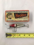 Vintage Heddon scissor tail lure with original box