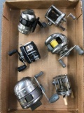 Box lot of fishing reels