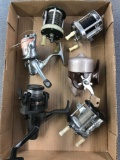 Box lot of vintage fishing reels