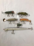 Lot of six vintage fishing Lures