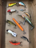 Box lot of vintage fishing Lures