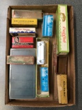 Box lot of empty boxes and fishing lure cases