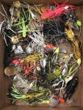 Box lot of vintage spinner baits and bass busters