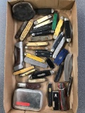 Box lot of vintage pocket knives