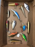 Box lot of vintage fishing Lures