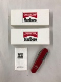 Lot of two Marlboro Swiss Army knives